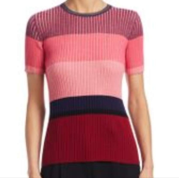 Akris Punto Pink and Purple Striped Top - Picture 4 of 11